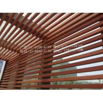 Installation case of grooved wood grain square tube ceiling