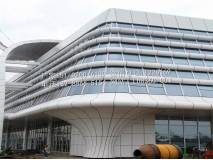 Arc horn column, hyperbolic horn type aluminum veneer, horn shaped curtain wall