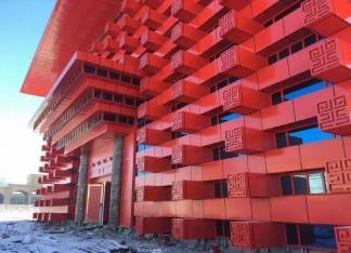 复古金属斗拱翼角飞椽