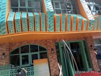 长沙37度湘造型冲孔门头铝单板