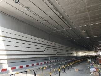 弧形隧道墙面装饰线条板