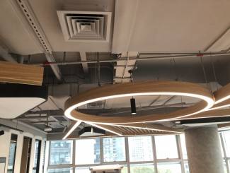 深圳微软办公室吊顶铝通天花