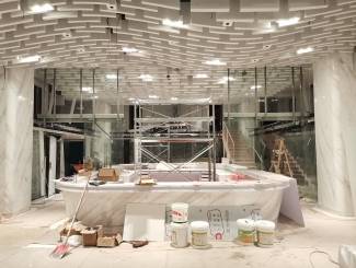 宁波月子中心造型方盒铝板吊顶