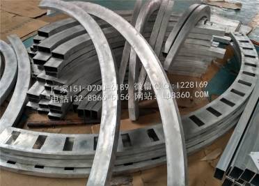 拉弯铝方通，弧形铝方管，圆弧方管