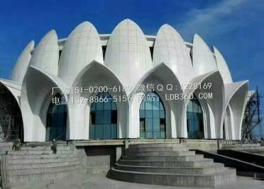 弧形双曲铝单板，弯曲造型铝单板