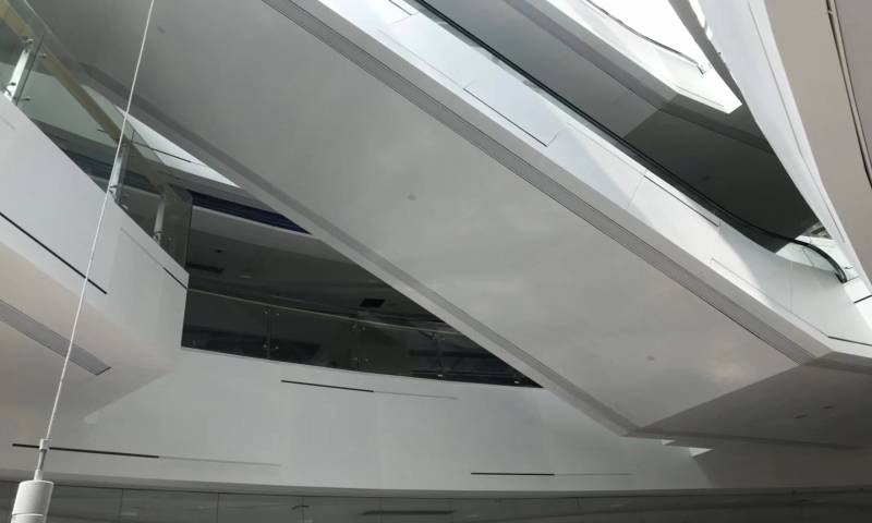 万象城电梯包边铝单板、护栏铝板