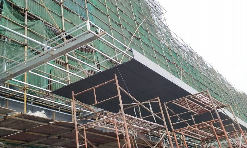 商场门头遮阳雨披铝板