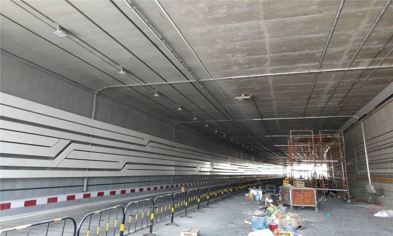 弧形隧道墙面装饰线条板