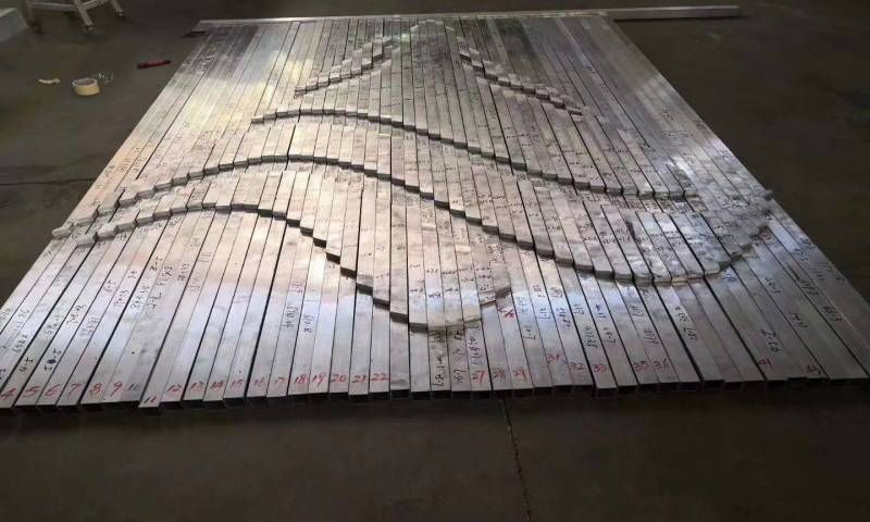 党群服务中心方管形象墙