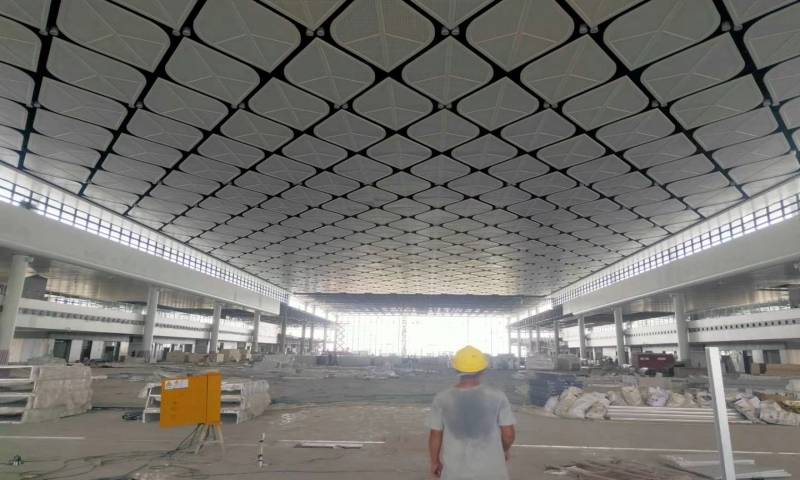 展馆菱形叶子天花