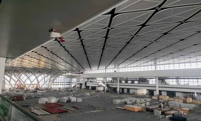 展馆菱形叶子天花