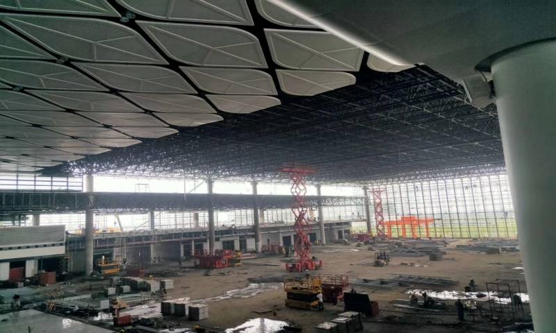 展馆菱形叶子天花