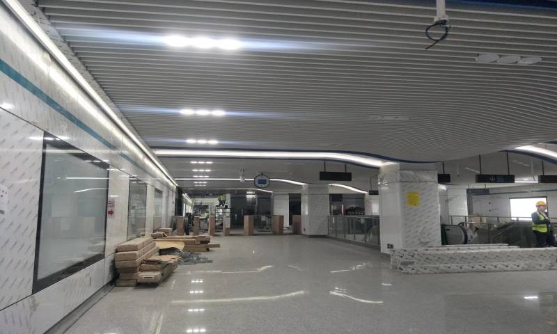 车站波形铝通天花