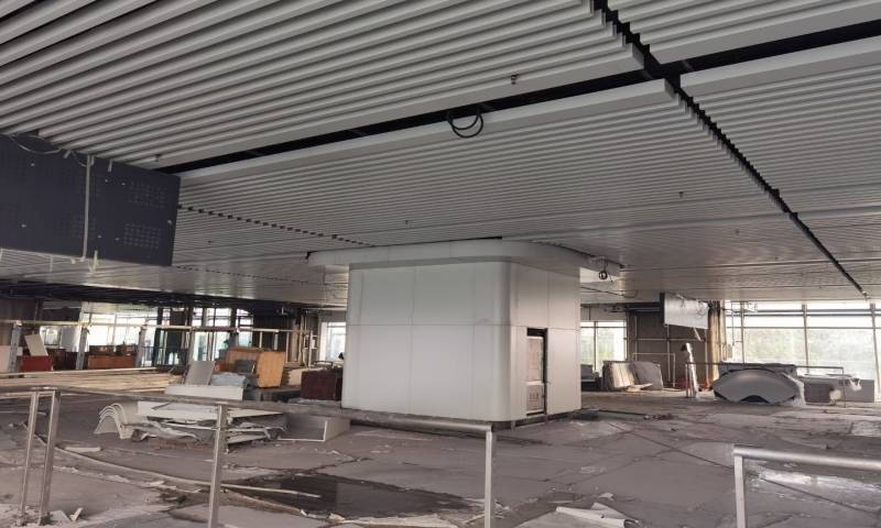 车站波形铝通天花