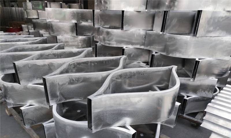 双波浪弧形廊桥铝板