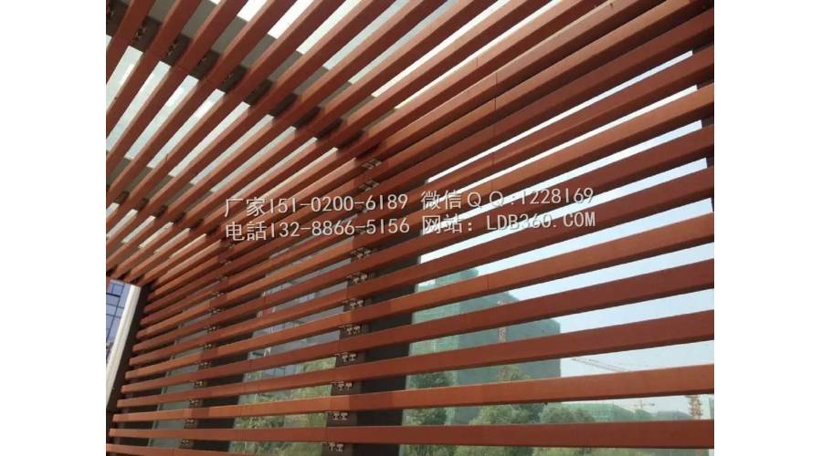Installation case of grooved wood grain square tube ceiling