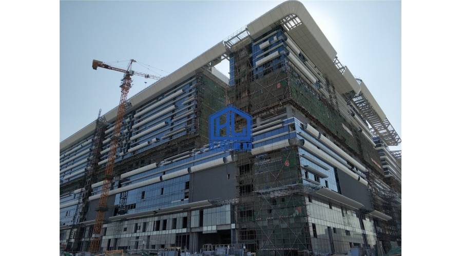 Aluminum plate project of Guangdong Hong Kong Macao health port facade